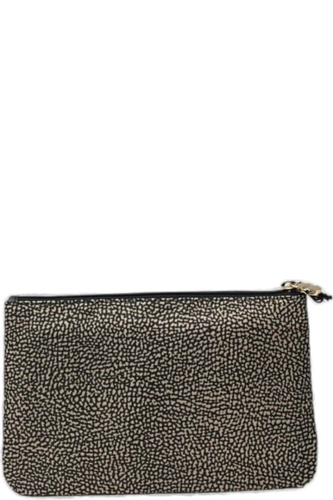 Borbonese Clutches for Women Borbonese Zip-up Pouch