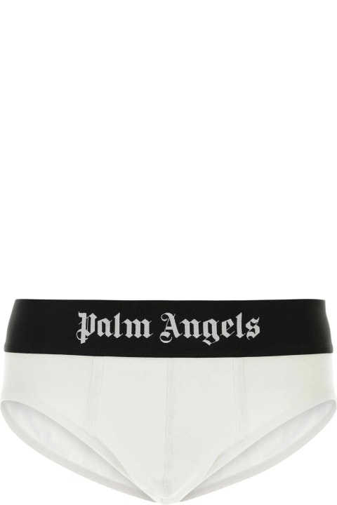 Palm Angels Underwear for Men Palm Angels White Stretch Cotton Brief Set