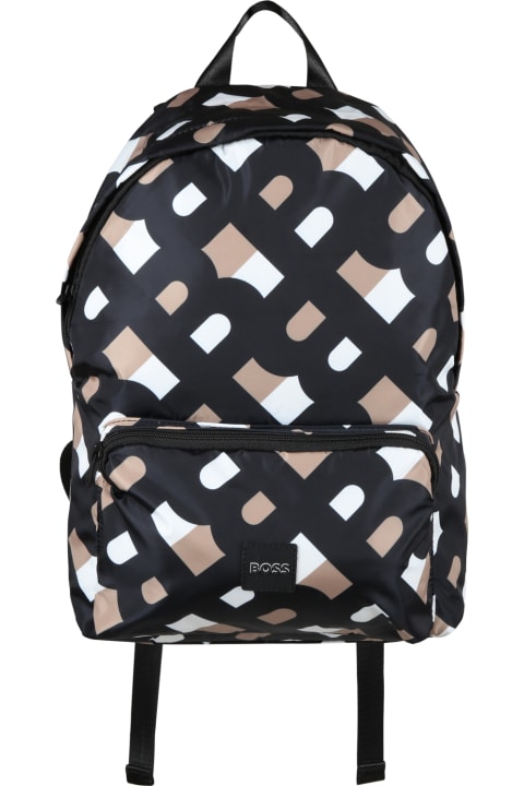 Multicolor Backpack For Boy With Logo