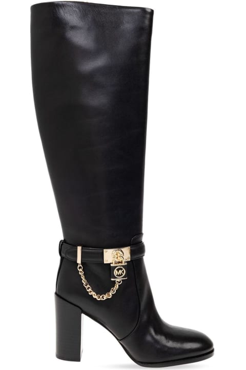 Michael Kors Boots for Women Michael Kors Hamilton Embellished Heeled Boots