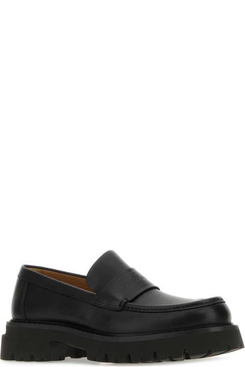 Ferragamo Shoes for Men Ferragamo Black Leather Fergal Loafers
