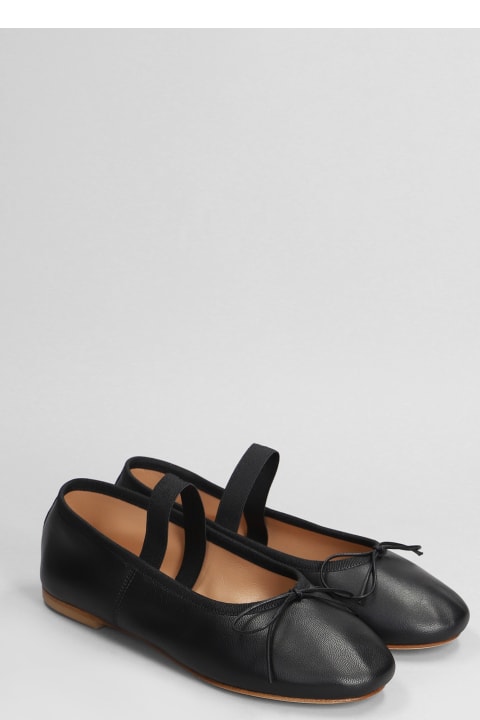 Anniel Shoes for Women Anniel Ballet Flats In Black Leather