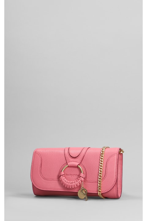 ウィメンズ See by Chloéの財布 See by Chloé Hana Wallet In Rose-pink Leather