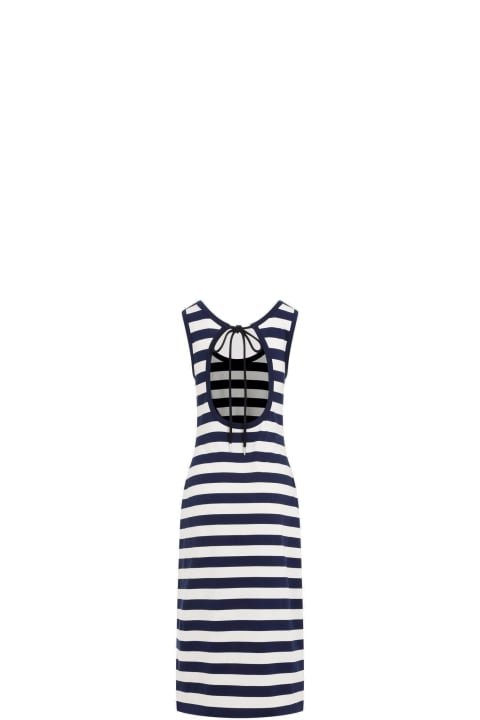 Dresses for Women Moncler Striped Sleeveless Dress