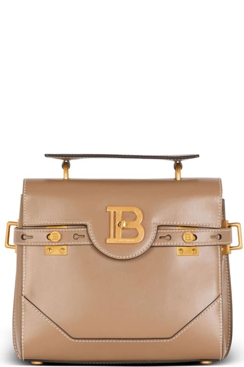 Bags for Women Balmain 'b-buzz 23' Beige Leather Bag