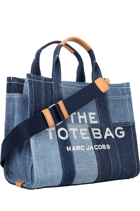 Marc Jacobs for Women Marc Jacobs The Medium Tote Patch Denim