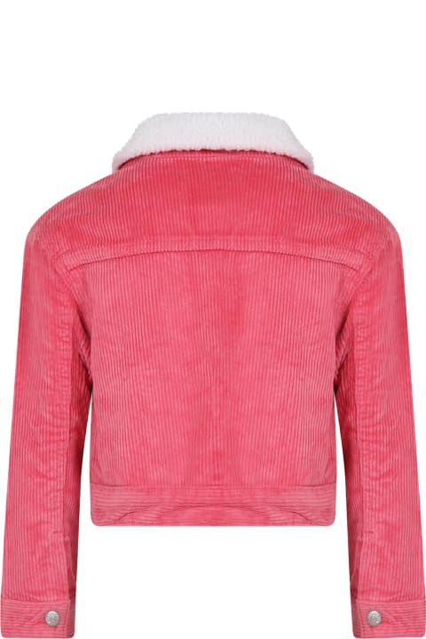 ガールズ Levi'sのコート＆ジャケット Levi's Pink Jacket For Girl With Logo