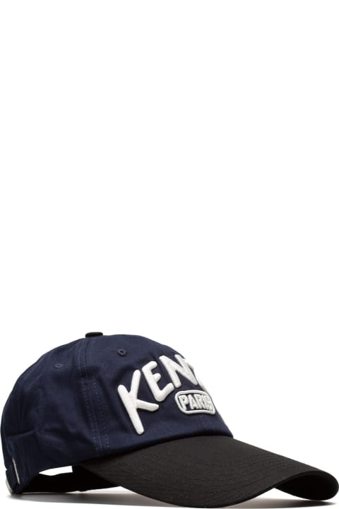 メンズ Kenzoの帽子 Kenzo Long Peak Baseball Cap (black)