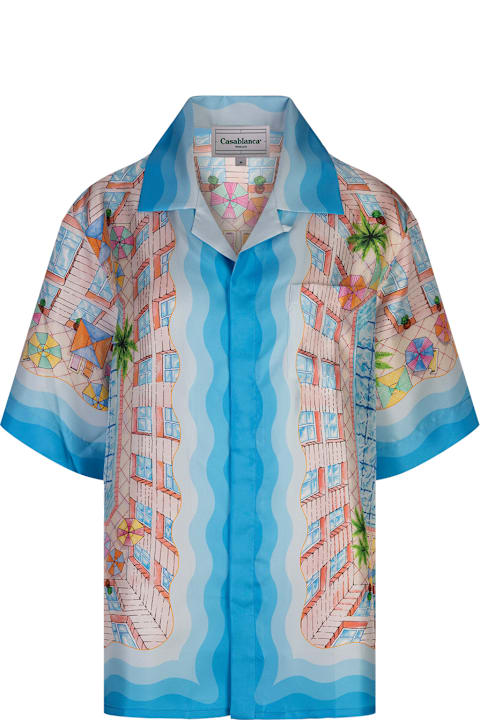 Casablanca for Women Casablanca Le Plongeon Silk Shirt