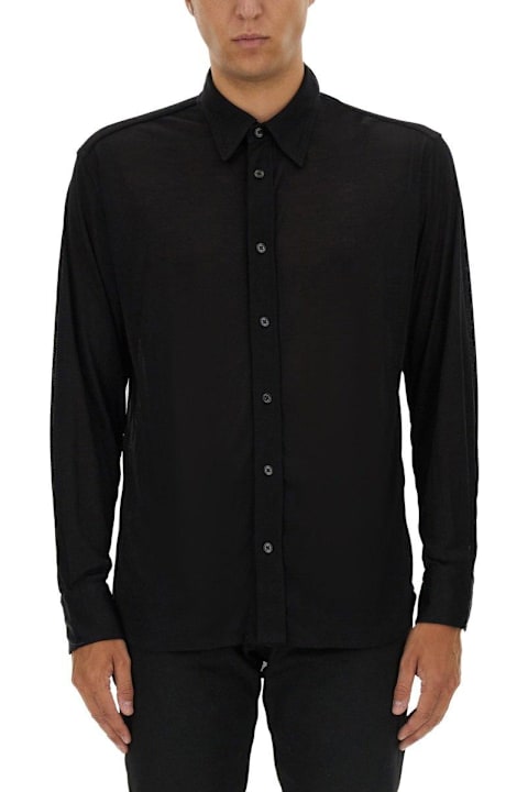 Tom Ford Shirts for Men Tom Ford Long-sleeved Straight Hem Shirt