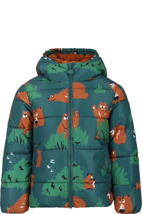 Stella McCartney Kids Stella McCartney Kids Down Jacket For Kid With All-over Bears Print