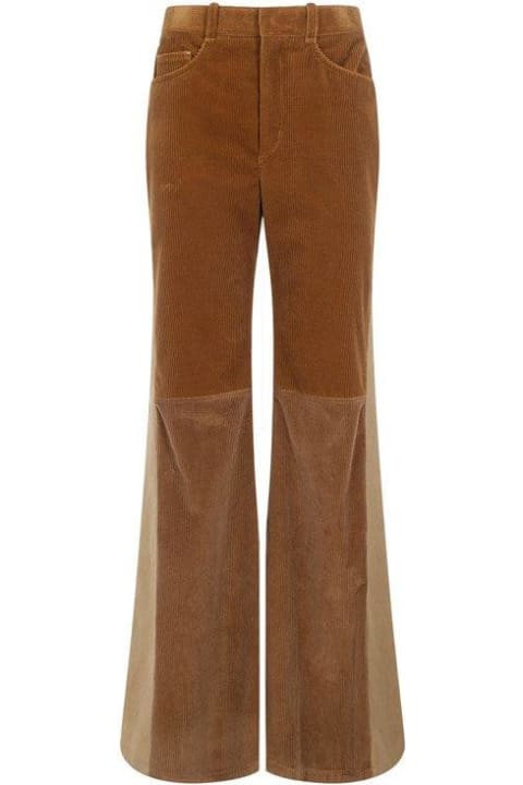 Chloé for Women Chloé Patchwork Flared Trousers