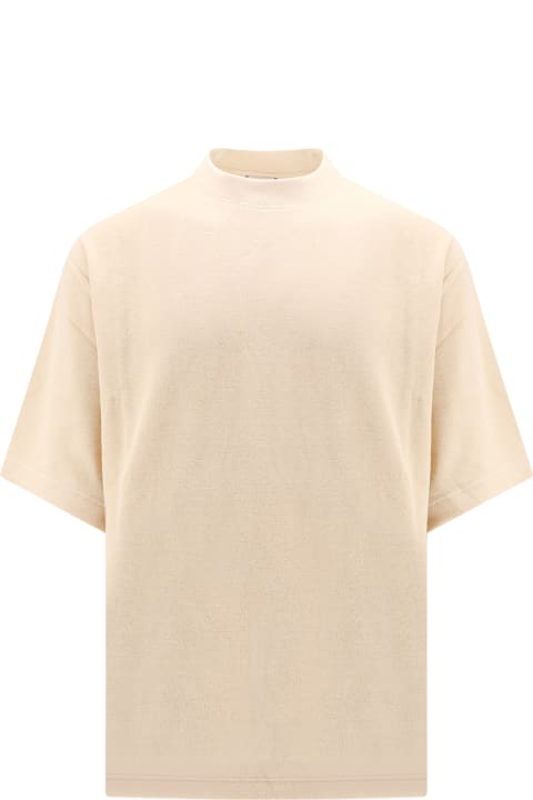 Topwear for Men Burberry Logo-jacquard Towelling-finish Crewneck T-shirt