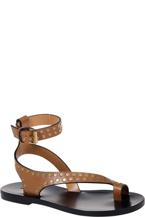 ウィメンズ Isabel Marantのサンダル Isabel Marant Jiona Stud-embellished Ankle Strapped Sandals
