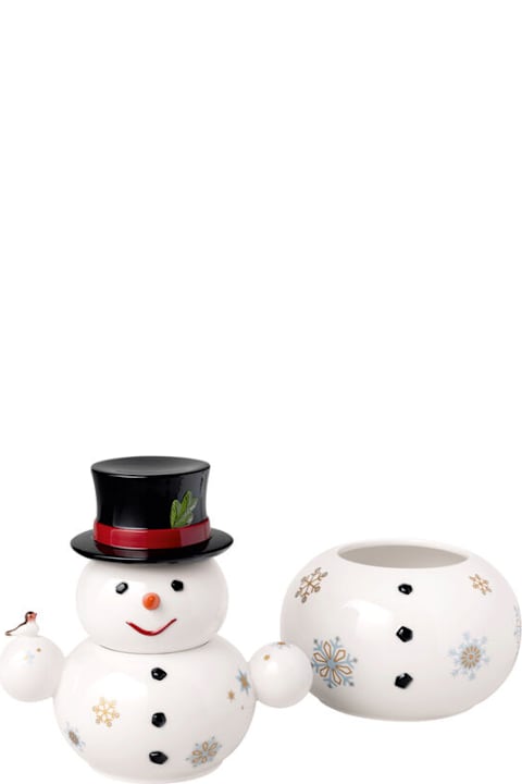 Villeroy & Boch Home Décor Villeroy & Boch Barattolo Pupazzo Di Neve Limited Edition Natale 2024