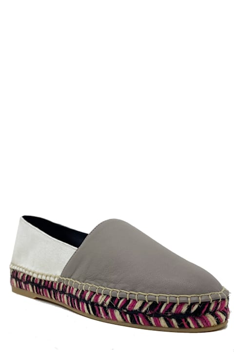 Off-White أحذية مسطحة لـ السيدات Off-White Leather Espadrilles