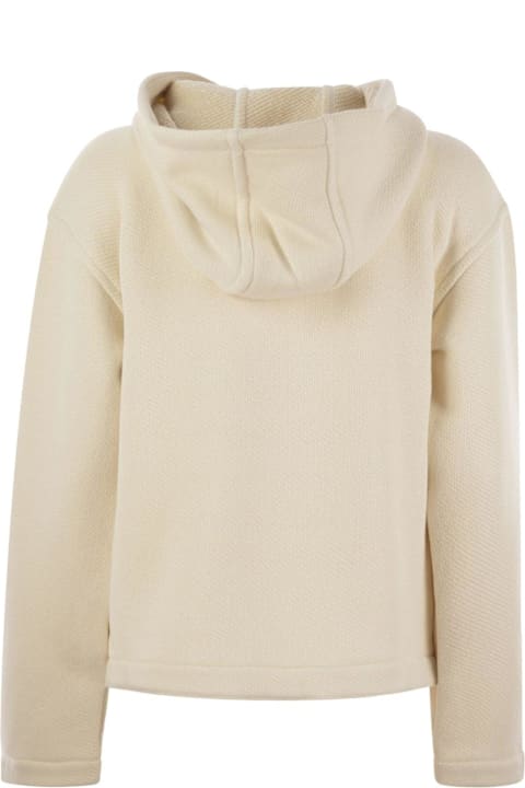 Max Mara الملابس لـ السيدات Max Mara Gary Logo Embroidered Hoodie