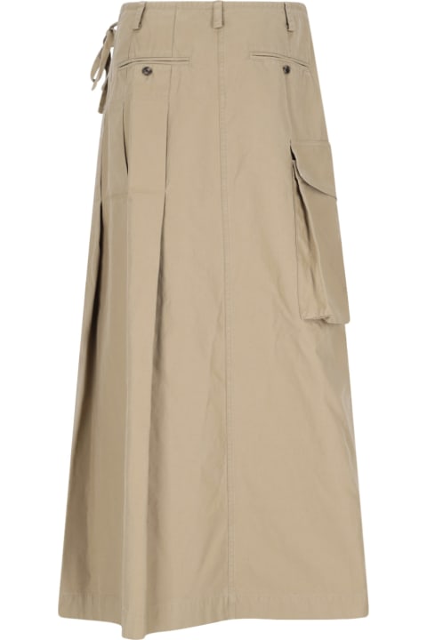 ウィメンズ Dries Van Notenのスカート Dries Van Noten Maxi Design Kilt Skirt