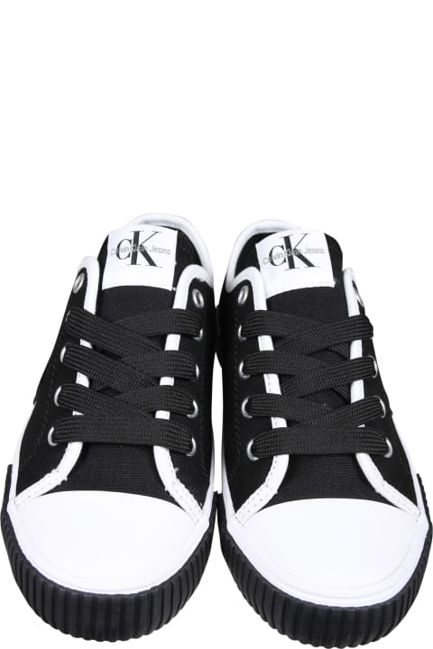 Calvin Klein Shoes for Boys Calvin Klein Black Sneakers For Kids With Logo