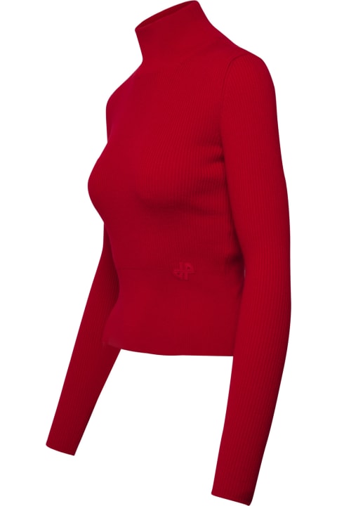 Patou for Women Patou Red Merino Blend Sweater