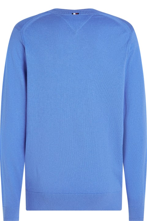 Tommy Hilfiger Sweaters for Men Tommy Hilfiger Light Blue Crew Neck Sweater