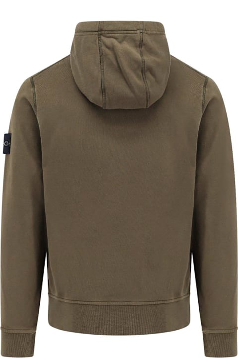 سترات صوف وبدل رياضية لـ القسم الرجالي Stone Island Compass Patch Drawstring Hoodie