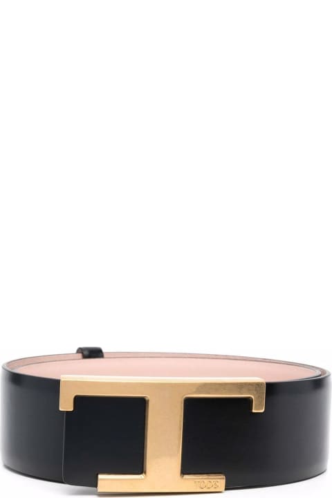 Tod's Belts for Women Tod's Black Calf Leather Belt
