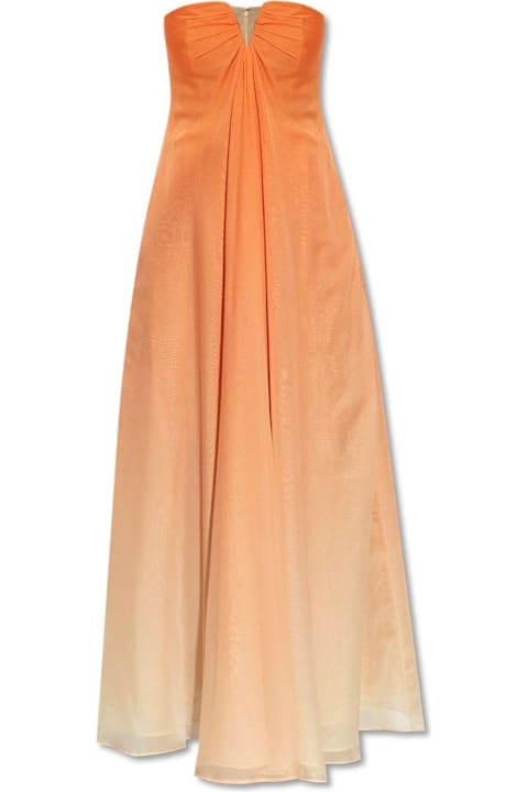 Cult Gaia Women Cult Gaia Janelle Ombré Effect Strapless Gown