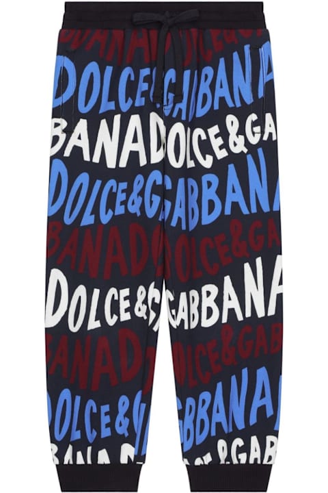 Bottoms for Boys Dolce & Gabbana Pantaloni Sportivi Con Logo