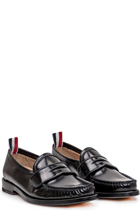 Thom Browne Flat Shoes for Women Thom Browne Leather Loafer