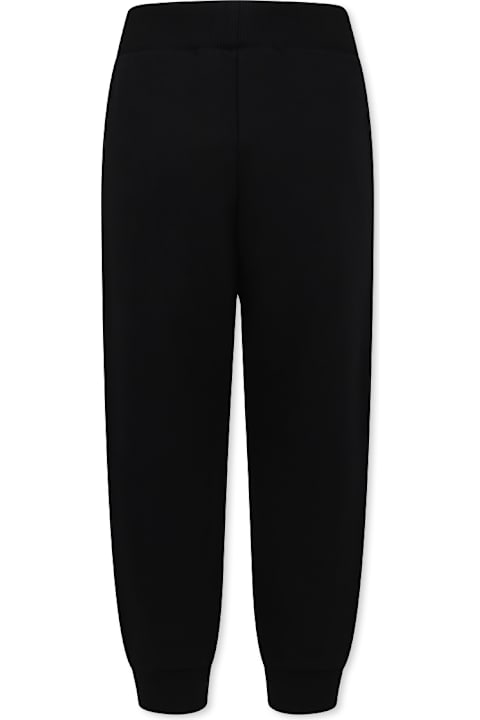 Balmain Bottoms for Boys Balmain Black Trousers For Kids With Logo