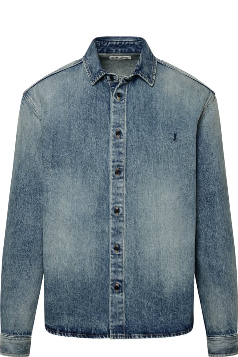'cassandre' Blue Cotton Shirt