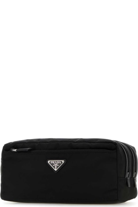 Bags Sale for Men Prada Black Re-nylon Beauty Case