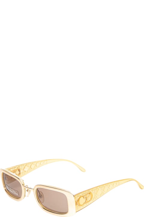 ウィメンズ新着アイテム Dior Eyewear Ice - Limited Edition - Gold Sunglasses
