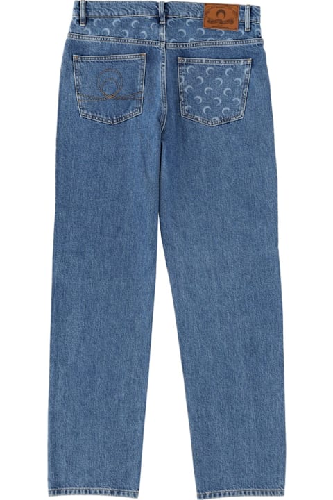 Marine Serre for Kids Marine Serre "moon Waxed" Jeans