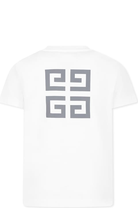 Homeware Givenchy White T-shirt For Kids With Logo