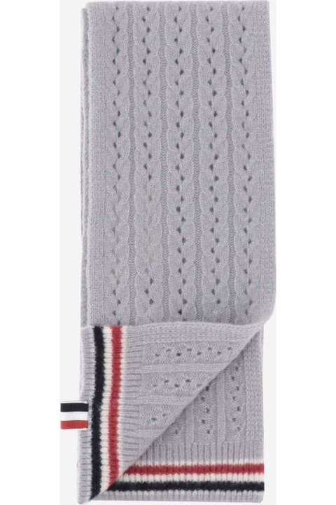 Scarves & Wraps for Women Thom Browne Cable Pointelle Scarf
