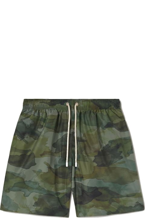 Palm Angels Pants for Men Palm Angels Camouflage Swim Shorts