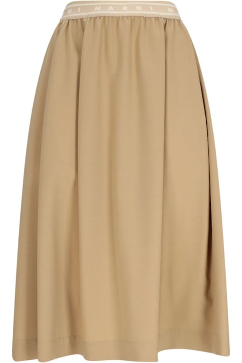 Marni Skirts for Women Marni Flared Midi Skirt