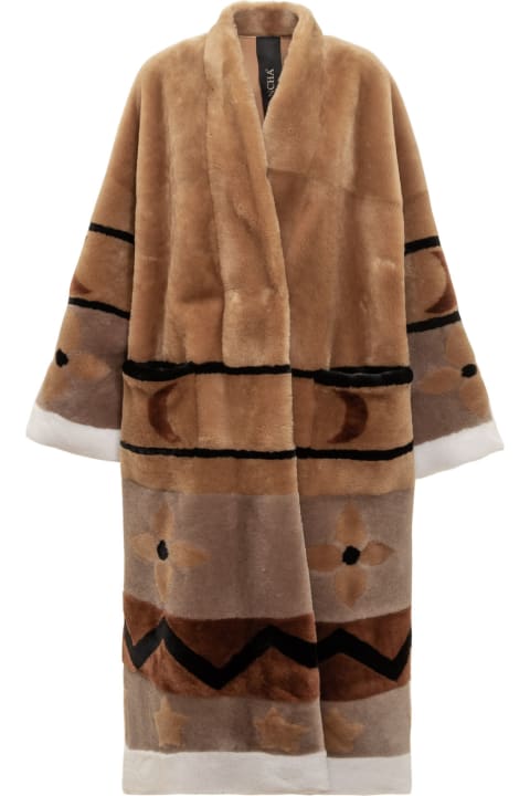 Blancha Clothing for Women Blancha Merino Reversible Long Coat.