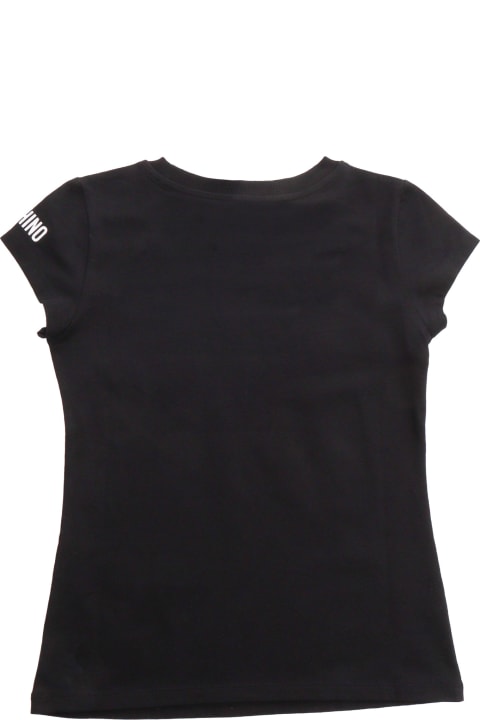 メンズ新着アイテム Moschino Black T-shirt With Logo