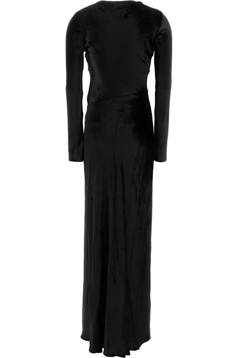 Homeware Alberta Ferretti Black Velvet Long Dress