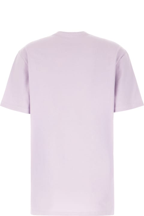 Topwear for Women Versace Lillac Cotton T-shirt