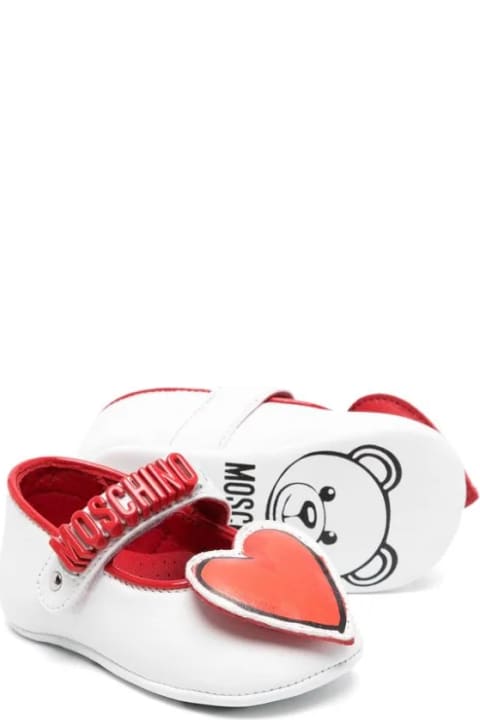 Moschino Shoes for Baby Girls Moschino Ballerine Con Applicazione