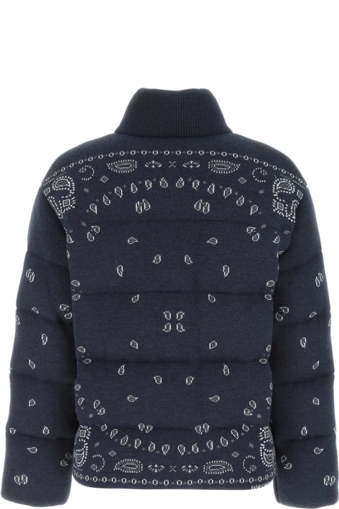 Alanui Coats & Jackets for Men Alanui Embroidered Wool Bandana Down Jacket