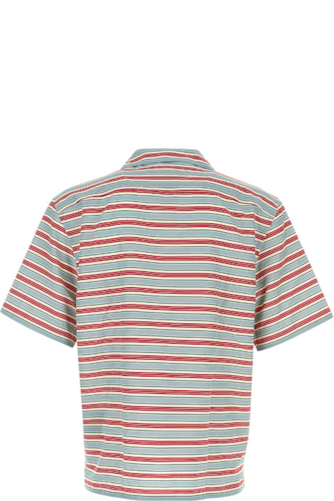 Prada for Kids Prada Embroidered Cotton Blend Shirt