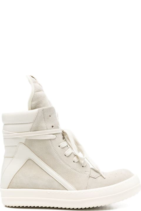 Rick Owens Geobasket Leather Sneakers
