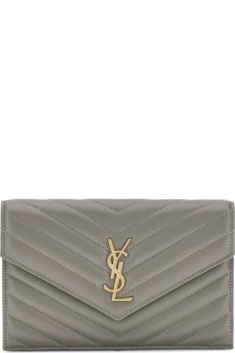 Saint Laurent for Women Saint Laurent Wallet With Shoulder Strap
