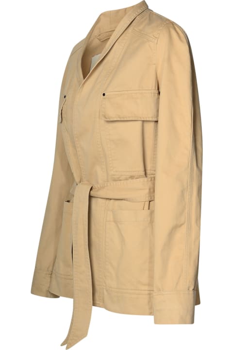 Isabel Marant Coats & Jackets for Women Isabel Marant 'loetizia' Beige Canvas
