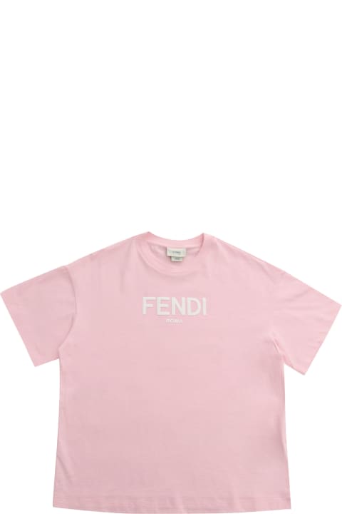 Fendi for Kids Fendi Pink Fendi T-shirt